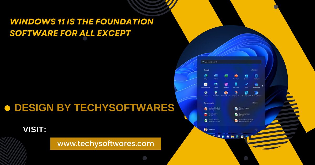 Windows 11 Is The Foundation Software ForAall Except – A Deep Dive into Its Capabilities and Limitations!