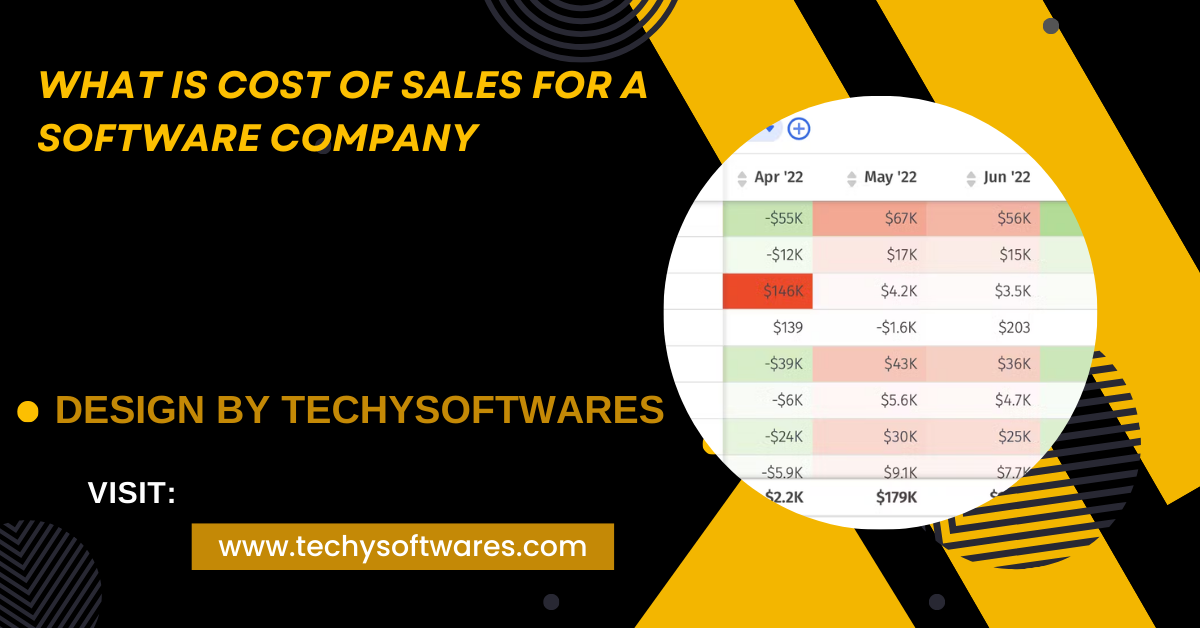 What Is Cost Of Sales For A Software Company – A Detailed Overview!